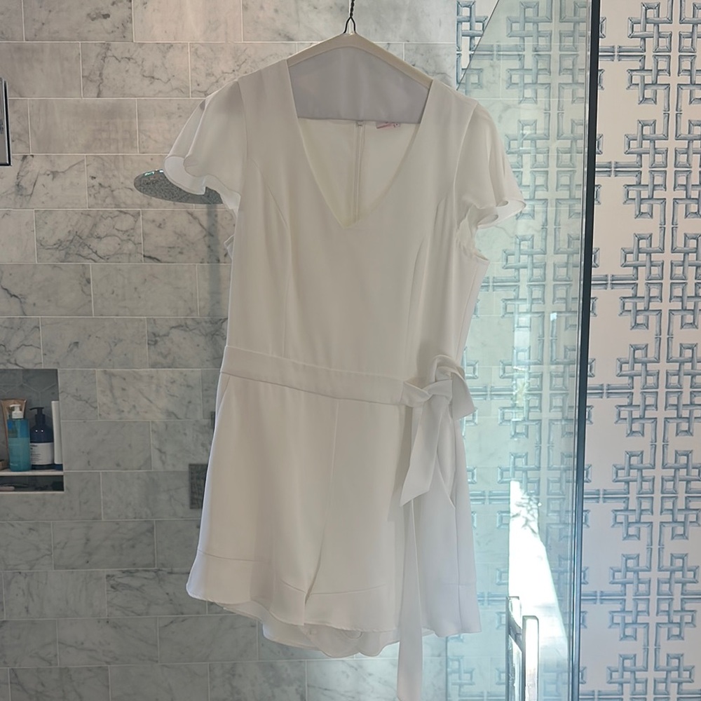 Parker, Elegant White Romper